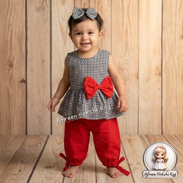 Stylish Black Red Tunic