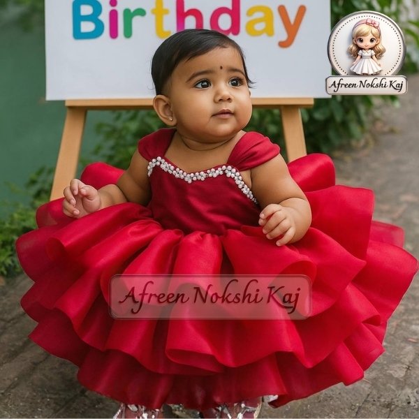 Stunning Red Silk Dress