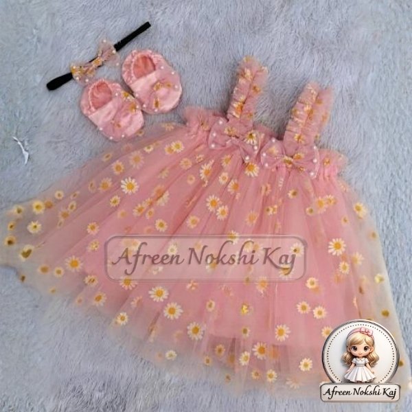 Elegant Floral Embroidery Party Dress