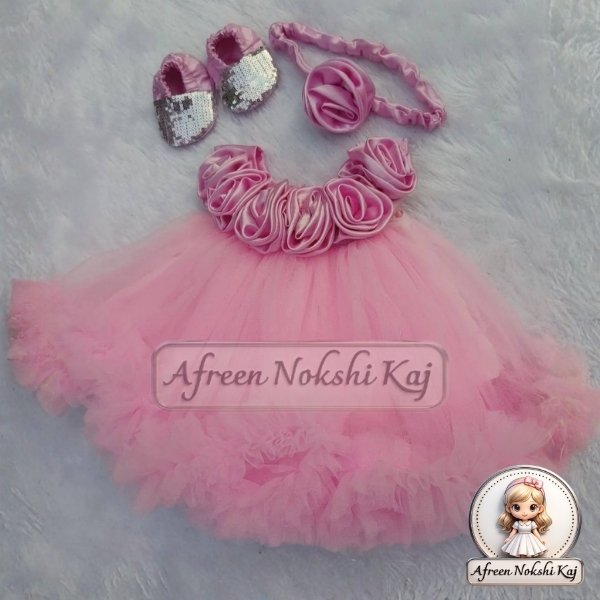 Stylish Pink Tutu Dress