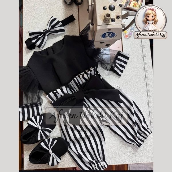 Stylish Striped Baby Dress