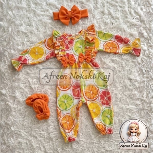 Beautiful Orange Citrus Onesie