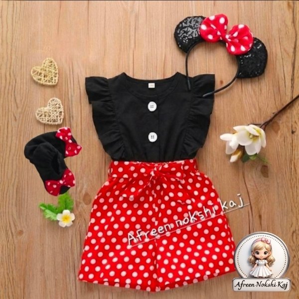 Stylish Black Polka Dress