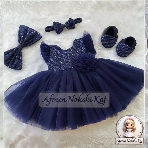 Gorgeous Navy Toddler Dress