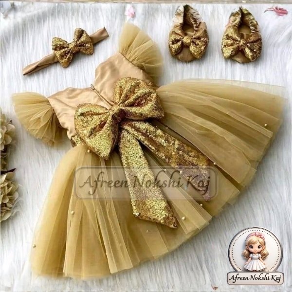 Stylish Gold Party Dress