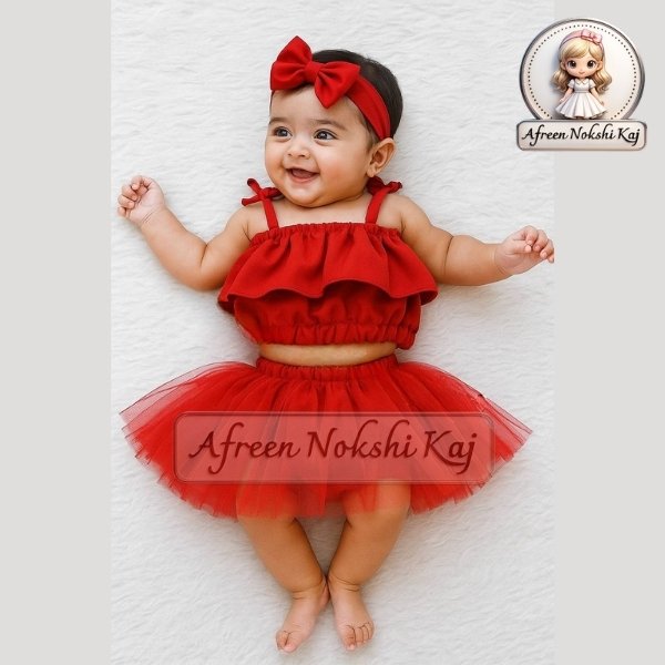 Elegant Red Tutu Set