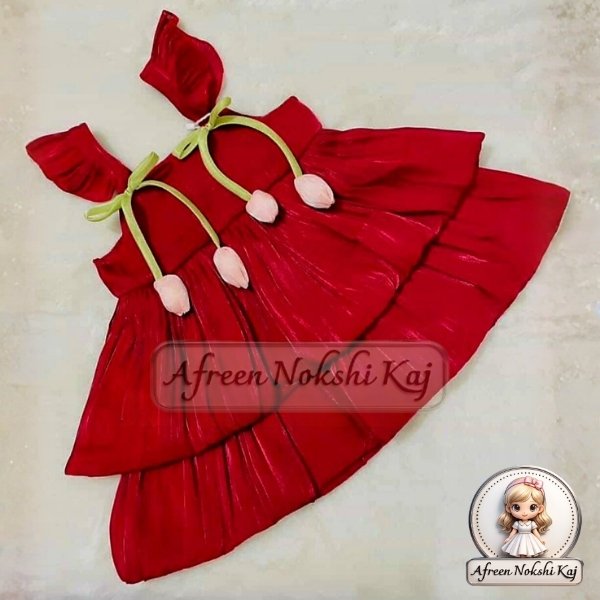 Stylish Pink Baby Cotton Dress
