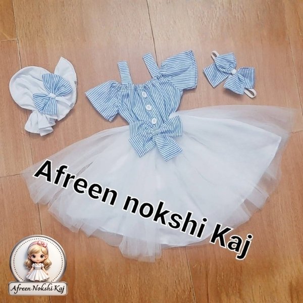 Stylish Blue Tulle Dress