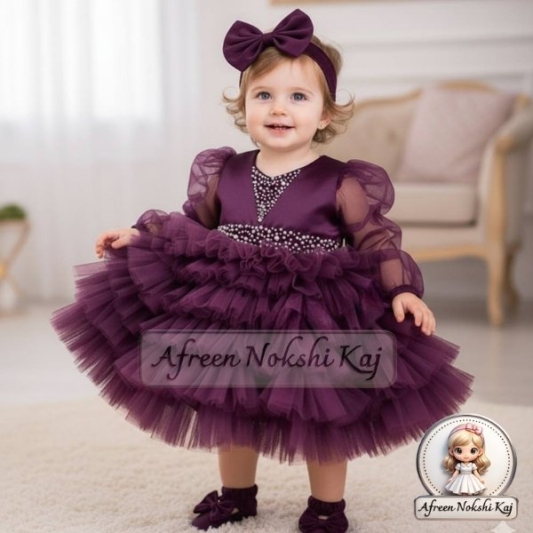 Stylish Purple Party Dress