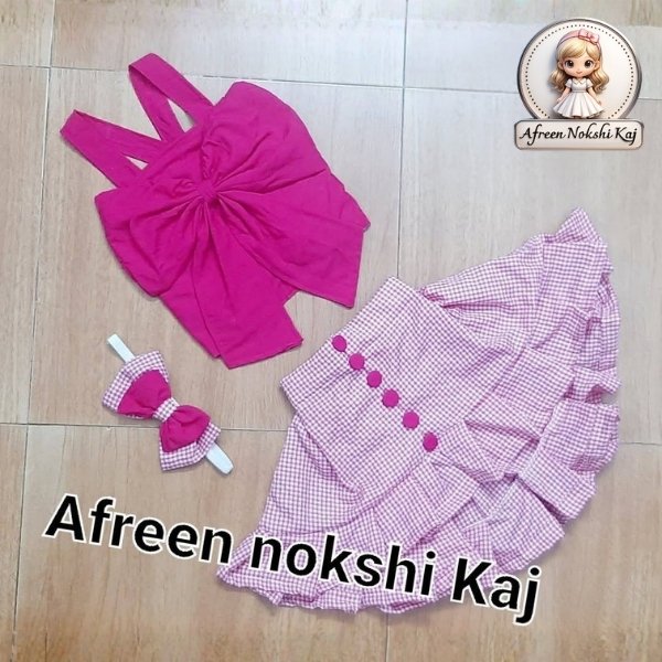 Premium Pink Lace Frock