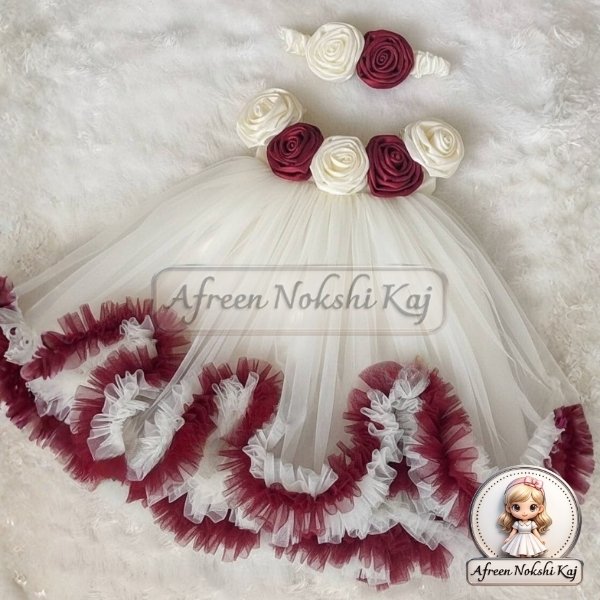 Elegant White Frock