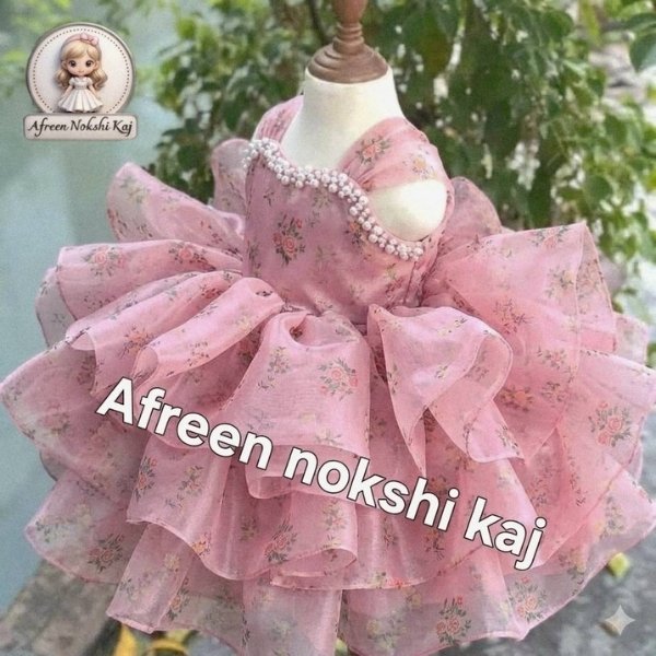 Beautiful Pink Floral Dress