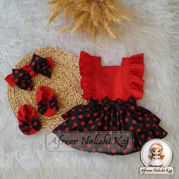 Gorgeous Black and Red Party Dress