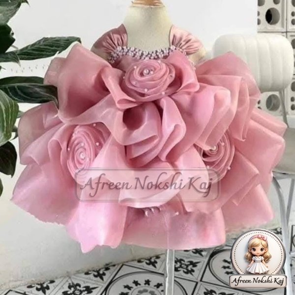 Classic Embellished Pink Frock