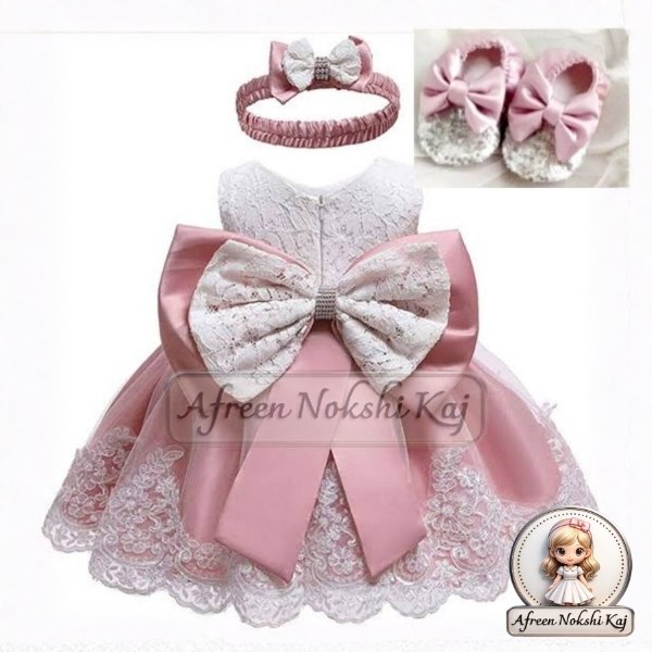 Stylish Pink Floral Frock