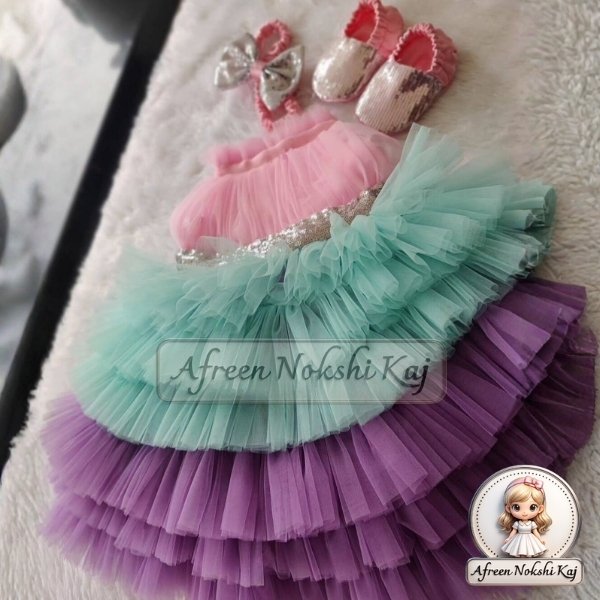 Beautiful Purple Fiore Frock
