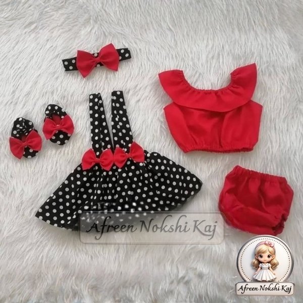 Stylish Black Polka Dress