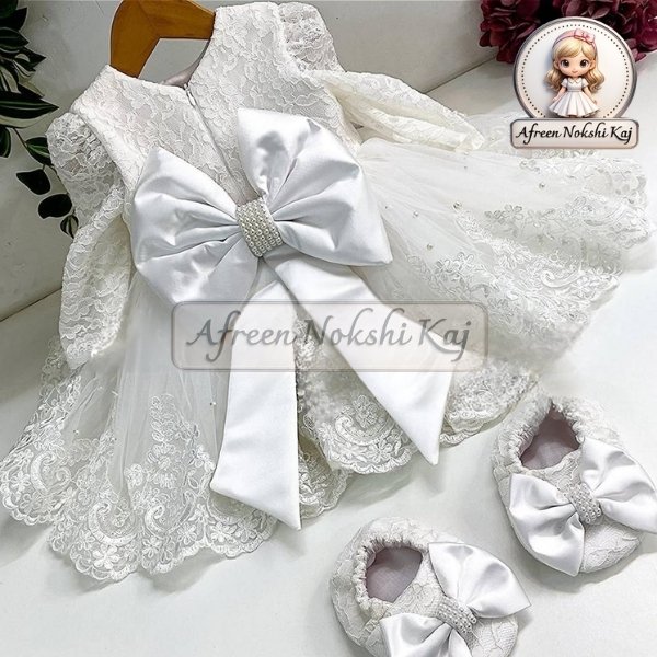 Exquisite White Lace Dress