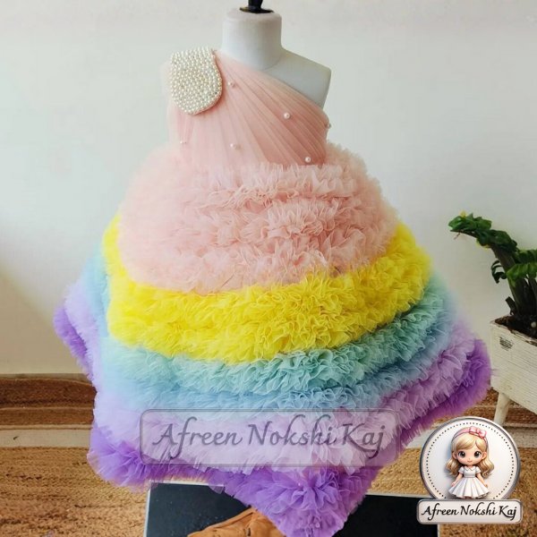 Elegant Pastel Party Dress