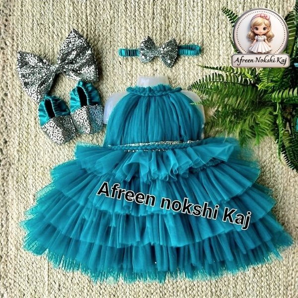 Elegant Blue Party Dress