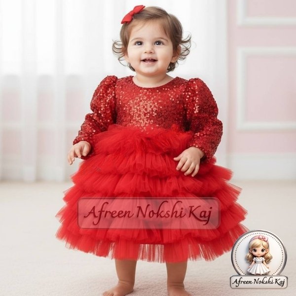 Gorgeous Sequined Red Party Dress