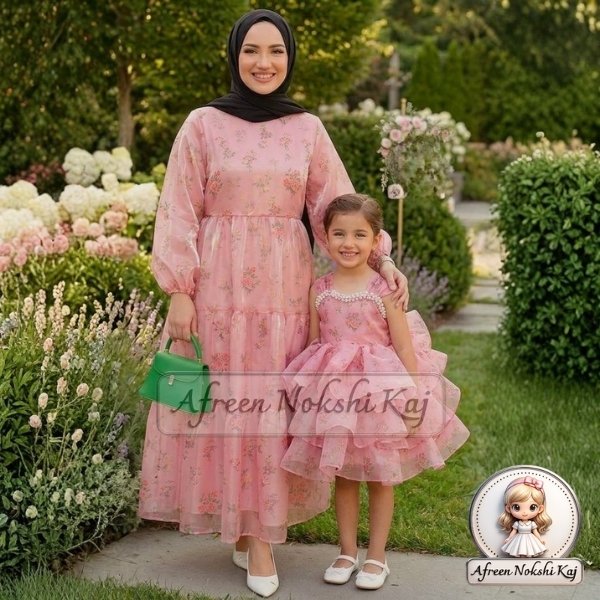 Classic Pink Floral Dress
